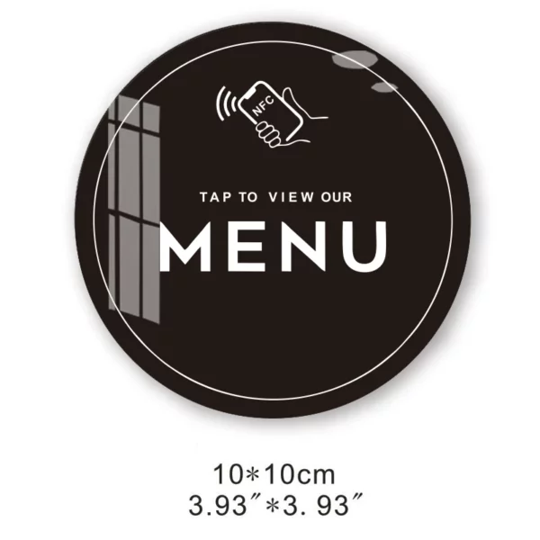 Plaque de menu NFC – (100mm) Adhésif – Image 2
