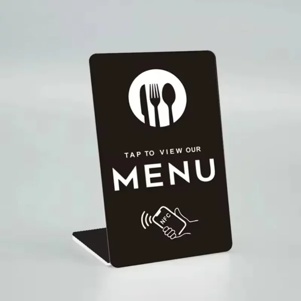 Présentoir NFC – Menu en ligne Restaurant