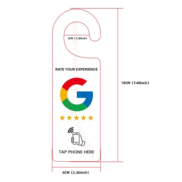 Panneau de porte NFC – « Notez votre expérience » – Image 6