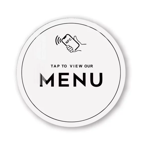 Plaque de menu NFC – (100mm) Adhésif – Image 3