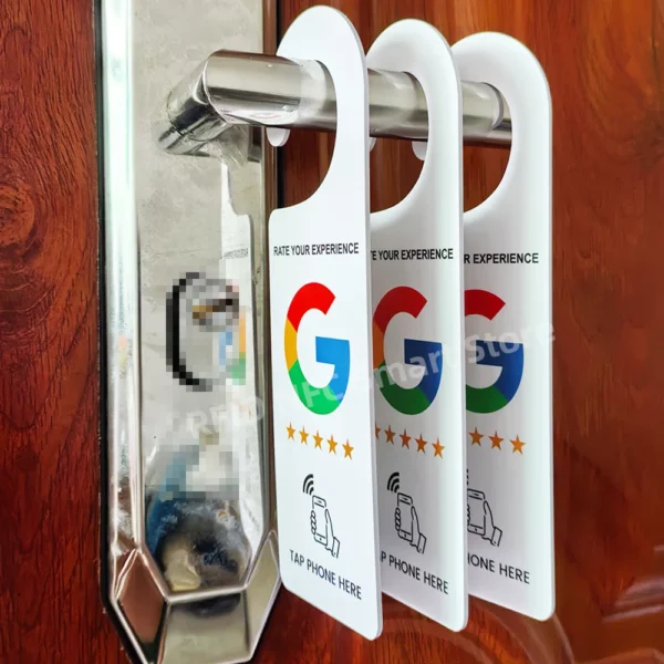 Panneau de porte NFC – « Notez votre expérience » – Image 3