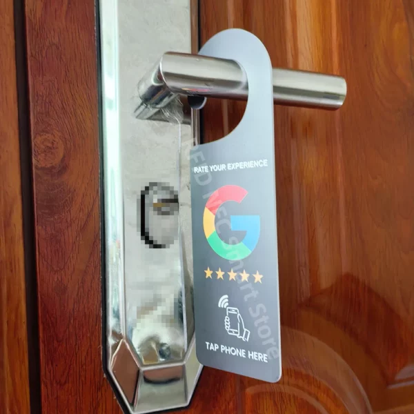 Panneau de porte NFC – « Notez votre expérience » – Image 4