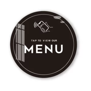 Plaque de menu NFC