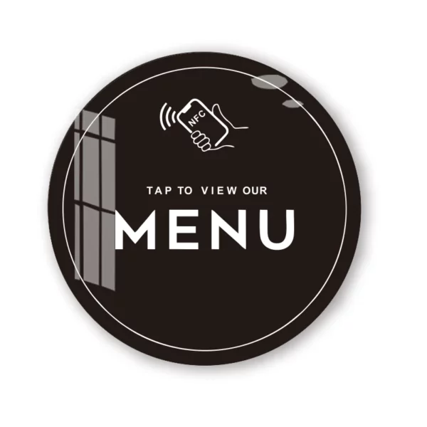 Plaque de menu NFC