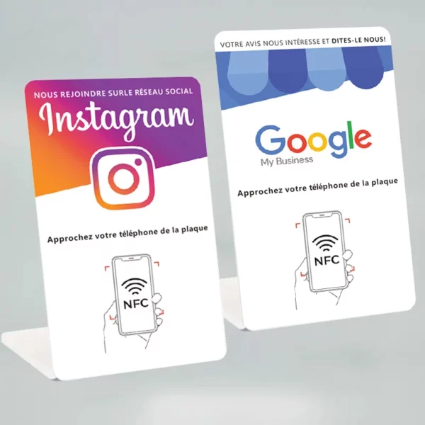 Présentoir NFC pour Avis Google / Instagram / Facebook / WhatsApp – Image 2