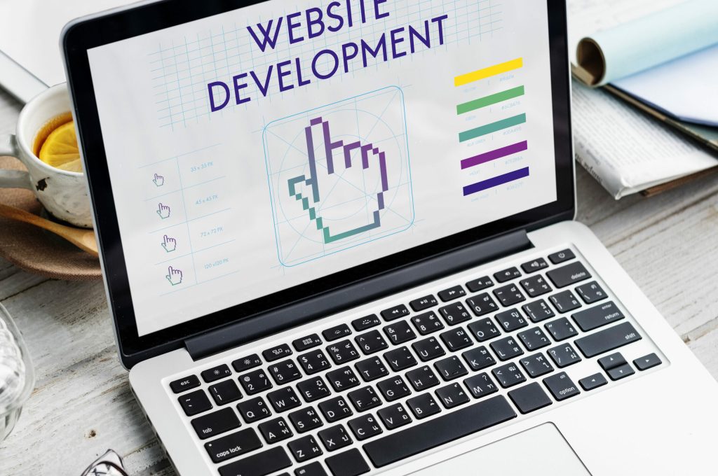 Website Development Links Seo Webinar Cyberspace Concept